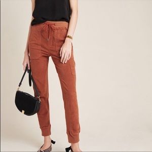Anthropologie Leigh Corduroy Joggers size Large